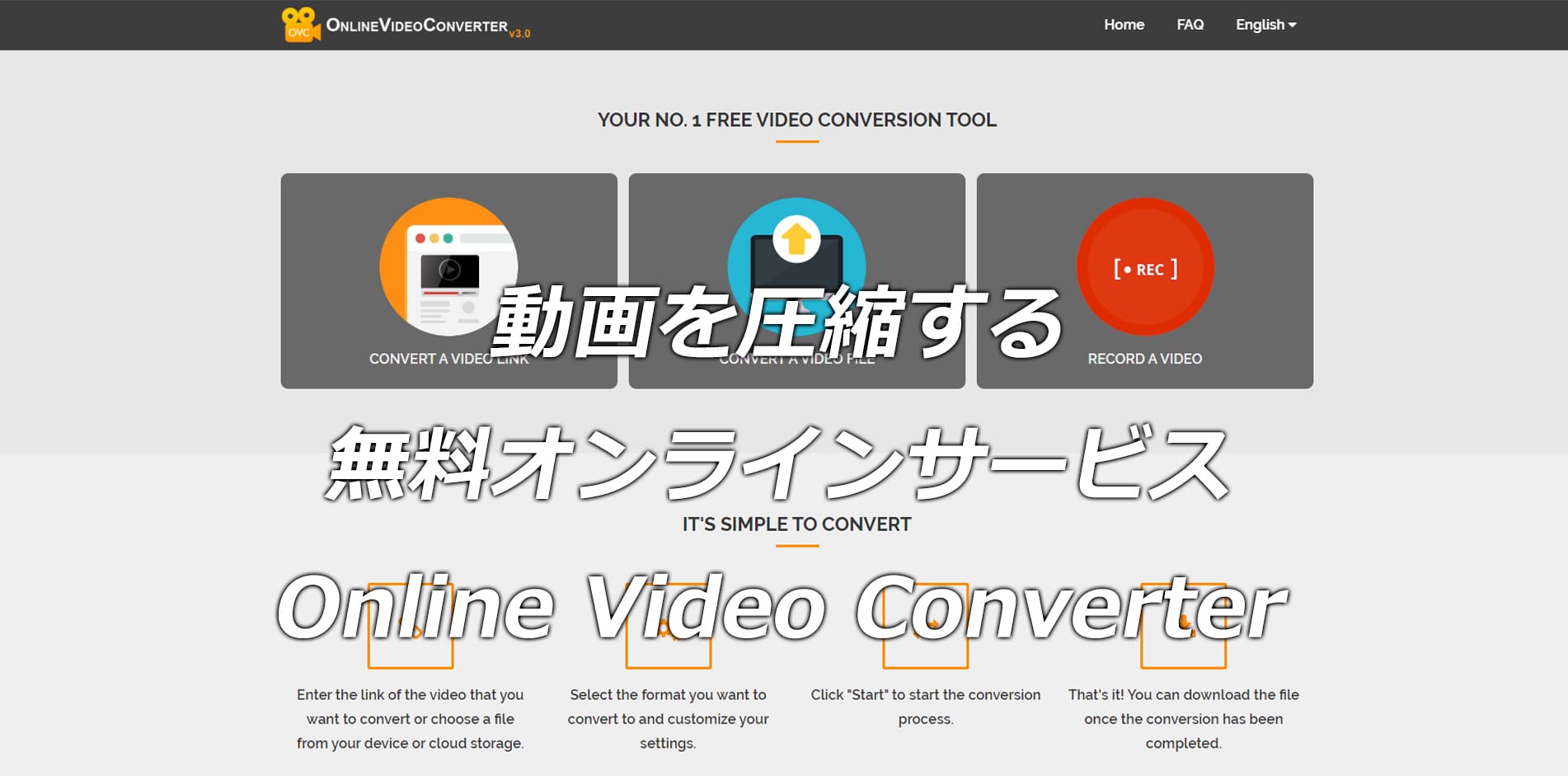 動画を圧縮するvideo converter